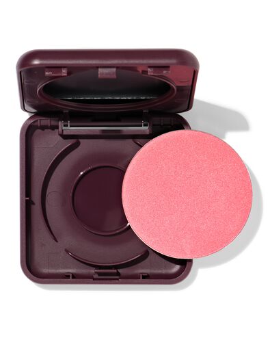 hervulbaar poederdoosje voor blush of highlighter donkerrood - 11290426 - HEMA